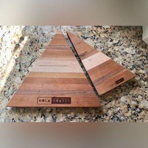 NOLA Boards Marigny Triangle Wood Cutting Board